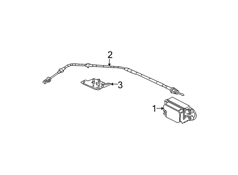 2000 GMC Yukon Cruise Control System Module Asm, Throttle Actuator Control (Remanufacture) Diagram for 19245406