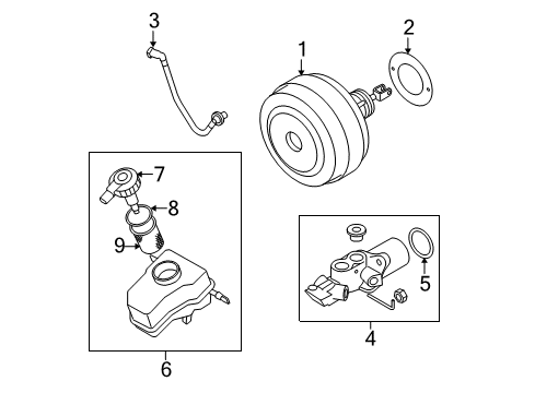 2011 BMW M3 Hydraulic System Vacuum Pipe Diagram for 11667551621