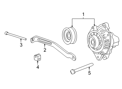 2006 Kia Optima Alternator Reman Alternator Diagram for 3730038400RU