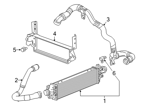 2019 Buick Encore Intercooler Outlet Tube Diagram for 42698921