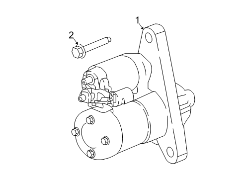 2017 Nissan Rogue Starter Motor Assy-Starter Diagram for 23300-4BC0A