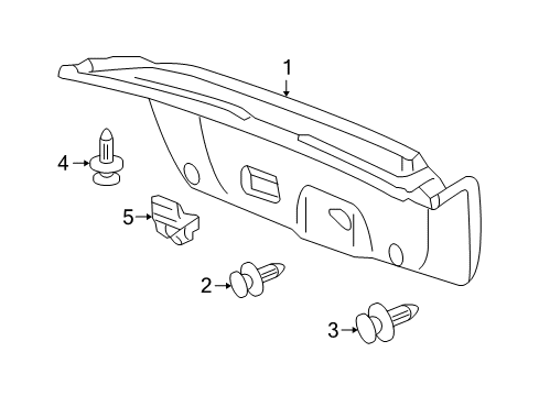 2013 Acura TSX Interior Trim - Trunk Lid Lining, Trunk Lid (Gray Eleven) Diagram for 84630-TL0-A02ZA
