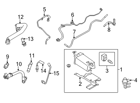 OEM Ford DA8Z-9S278-B - Feed Line