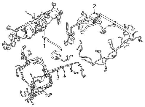 2017 Nissan Titan XD Wiring Harness Harness Assembly-EGI Diagram for 24011-EZ02B