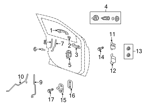 2009 Jeep Patriot Front Door Switch-Window And Door Lock Diagram for 56046219AA