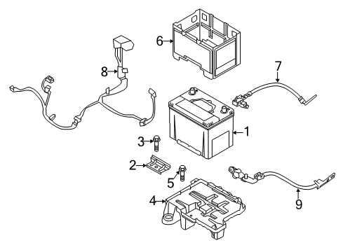 2011 Kia Sportage Battery Wiring Assembly-Battery Diagram for 918603W020