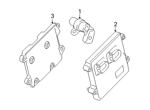 2017 Ram 3500 Powertrain Control Module-Engine Controller Diagram for 68293842AB