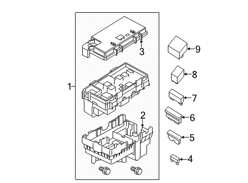 2018 Jeep Cherokee Fuse & Relay Breaker-Circuit Diagram for 68148874AA