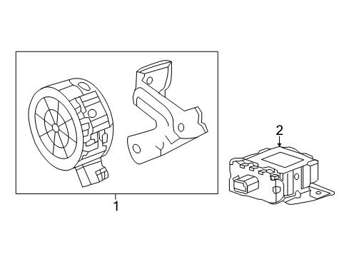 2017 Chevrolet Bolt EV Electrical Components Module Diagram for 42547472