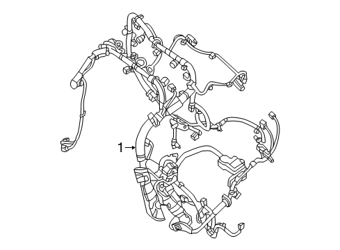 2014 Nissan Altima Wiring Harness Harness-EGI Diagram for 24011-3TA0A