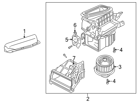 2004 Dodge Stratus Blower Motor & Fan Resistor-Blower Motor Diagram for MR398371