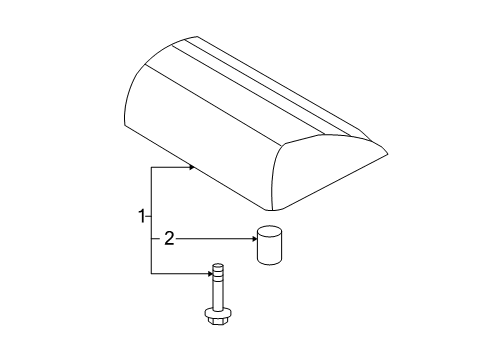 2011 Kia Rio High Mount Lamps Lamp Assembly-High Mounted Stop Diagram for 927501G000XI