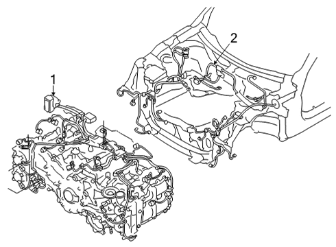 2022 Toyota GR86 Wiring Harness Wire Harness Diagram for SU003-09049