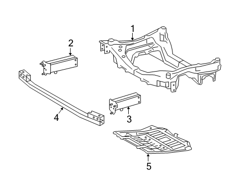 2021 Lexus LS500h Suspension Mounting - Front Lower Support Diagram for 51202-50030