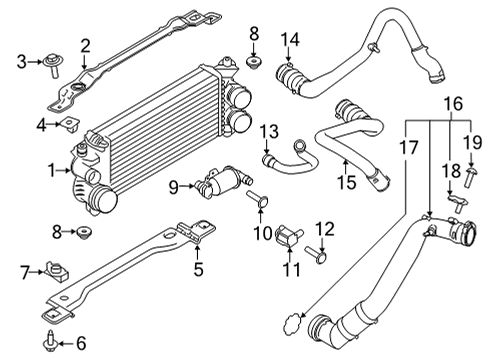 2021 Ford F-150 Powertrain Control Upper Bracket Nut Diagram for -W720595-S439