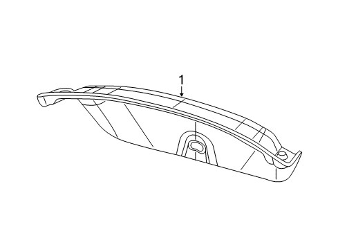 2016 Chrysler 200 Interior Trim - Trunk Lid Carpet-DECKLID Diagram for 1WW42VXLAD