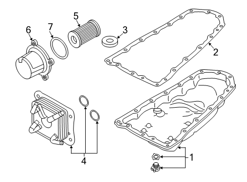 2021 Nissan Altima Automatic Transmission Seal-O Ring Diagram for 31526-3VX0A