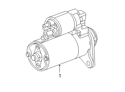 2003 Dodge Neon Starter Starter Motor Compatible Diagram for 4727314AB