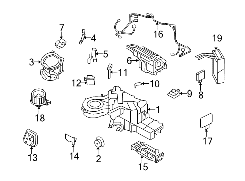 2017 Ford Expedition Heater Core & Control Valve