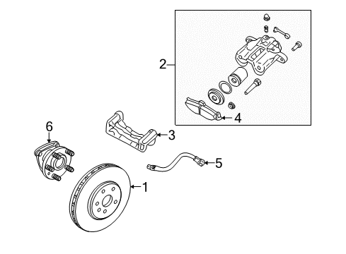 GM 88957162 Repair Kit, Rear Brake Caliper Hydraulic