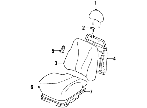 Hyundai 88195-29101-LQN Cover & Pad-Front Seat Cushion, LH