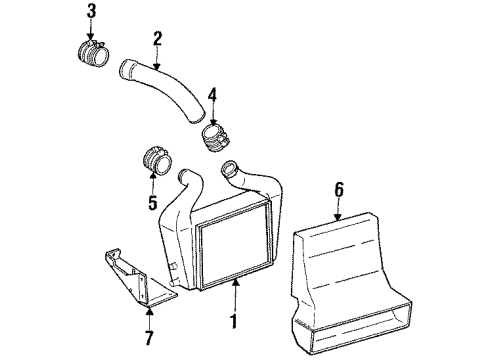 GM 25526377 Duct, Charging Air Cooler Cooling