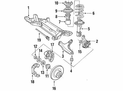 Mopar 4449516 Front Suspension Coil Spring Left