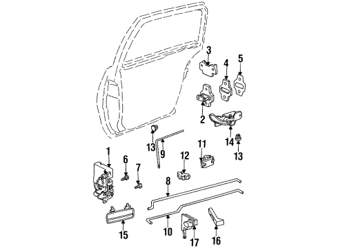 GM 22650059 ROD, Door Locking