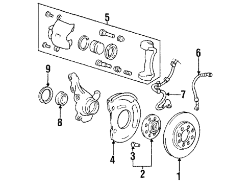 Hyundai 58731-34001 Hose-Brake Front, LH
