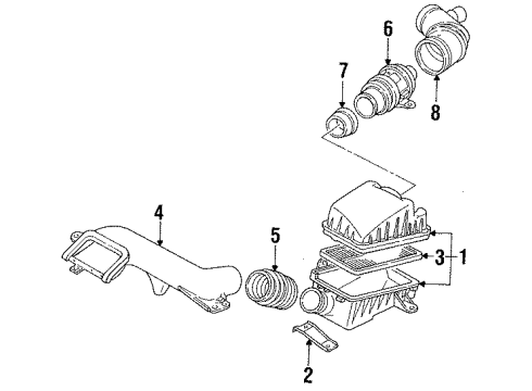 Ford 2S8Z12B579AARM Mass Air Flow Sensor