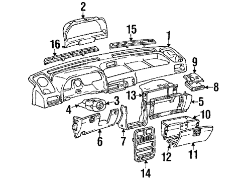 Hyundai 84750-24500-AU Crash Pad Assembly-Side Lower, LH
