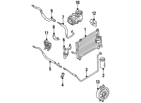 Kia 0K24161480D Condenser Assembly