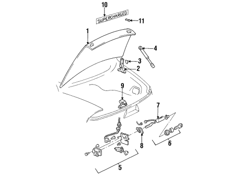 GM 12522787 Cylinder Kit, Rear Compartment Lid Lock (Uncoded)