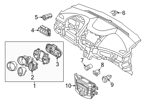 Hyundai 97250-A5230 Control Assembly-Heater