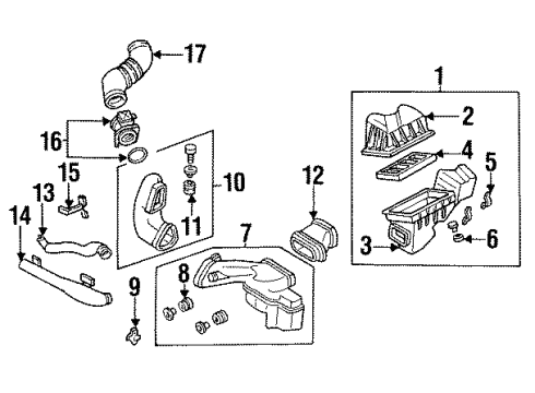 Infiniti 16500-67U00 Cleaner Assy-Air