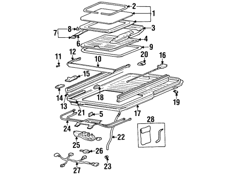 Hyundai 81621-29000 Rail Assembly-Sunroof Drip