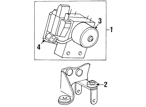 Ford 1W1Z-2C286-CA ABS Pump Assembly
