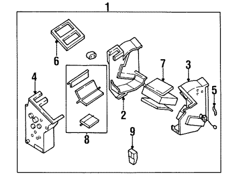 Kia 0K01161A03 Case C Heater Unit