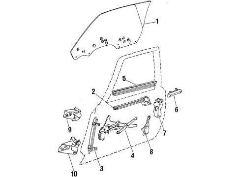 GM 20619621 Hinge Asm, Front Side Door Upper