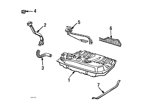 Honda 17521-SB0-000 Band, Passenger Side Fuel Tank Mounting