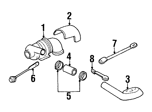 GM 10149659 Pipe Asm-Turbo Oil Lower Return