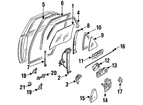 Infiniti 82502-55J00 Lock Assy-Rear Door, Rh