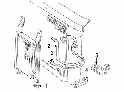 GM 19180191 Pipe Asm, Trans Fluid Cooler Lower