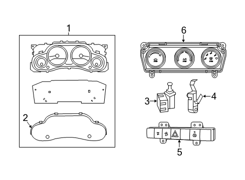 Mopar 56054343AC Cluster-Instrument Panel