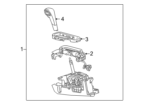 GM 84059985 Gear Shift Assembly