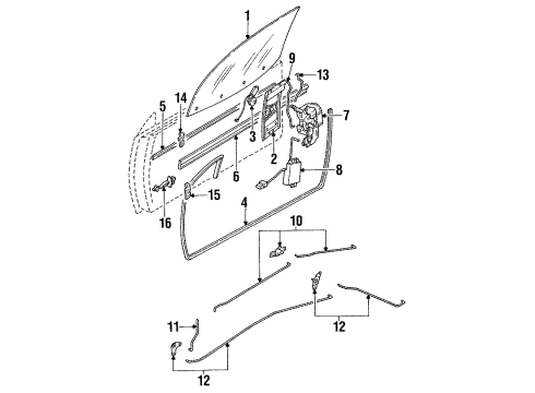 Infiniti 80670-F6101 Handle Assy-Door Inside