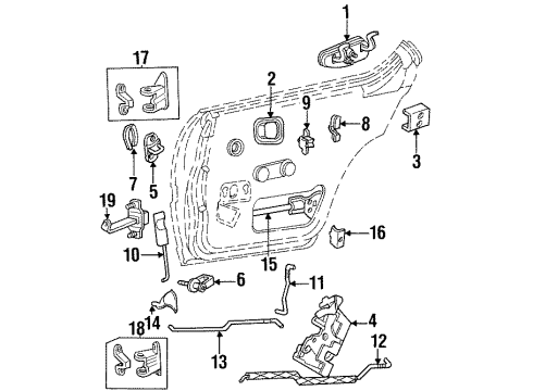Mopar 5017747AA Handle-Rear Door Exterior