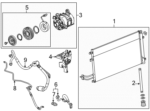 GM 23152572 Evaporator Asm-Auxiliary A/C