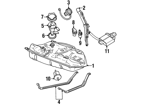 Ford XS2Z-9H307-CA Fuel Pump