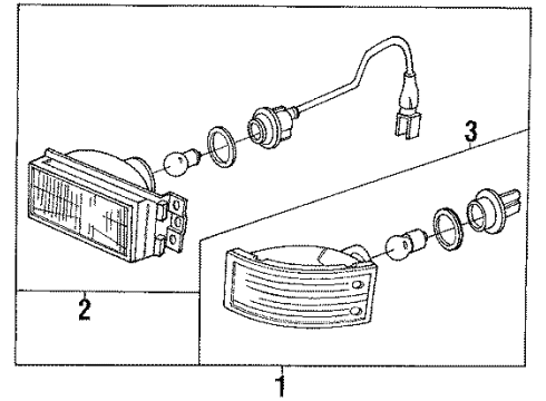 Acura 33351-SD2-013 Light Unit, Left Front Turn Signal